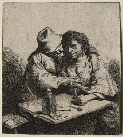 Det amorøse paret. av Cornelis Pietersz Bega