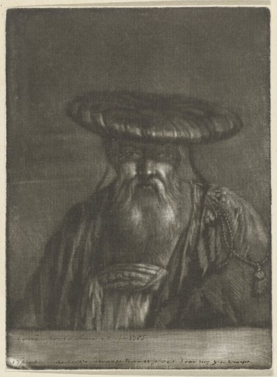 Østlig mann av Cornelis Ploos van Amstel (signed by artist)