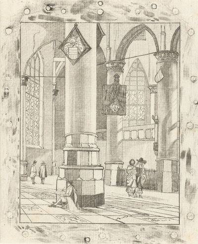 Kerkinterieur av Cornelis Ploos van Amstel