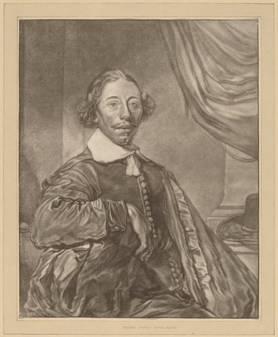 Portrett av en sittende mann av Cornelis Ploos van Amstel