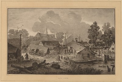 Landsby med tjern av Cornelis Ploos van Amstel