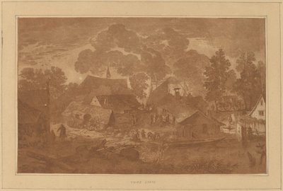 Landsby med tjern av Cornelis Ploos van Amstel