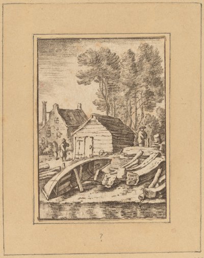Verft av Cornelis Ploos van Amstel after Herman Saftleven