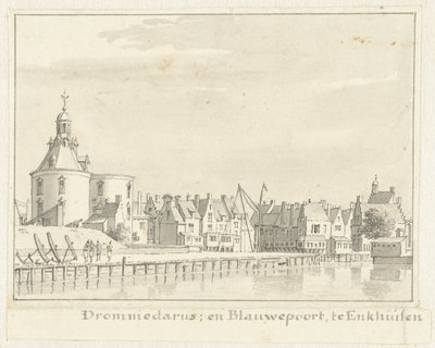 Drommedaris og Blauwepoort i Enkhuizen av Cornelis Pronk