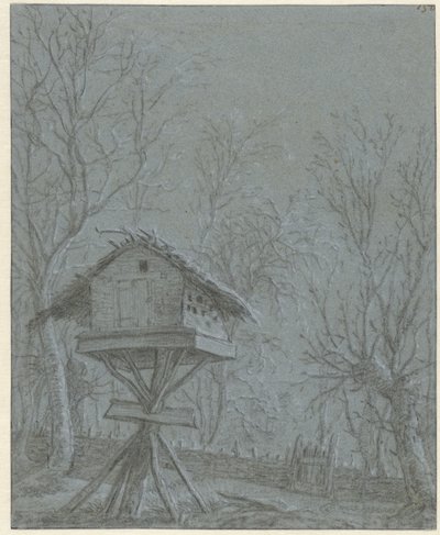 Dueslag mellom trærne av Cornelis Saftleven (possibly)
