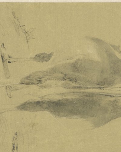 Stående ku, bakfra av Cornelis Saftleven