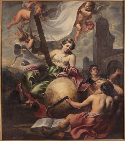 Allegory of Geometry, første halvdel av 1600-tallet. av Cornelis Schut