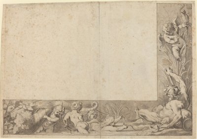 River God med Putti av Cornelis Schut I