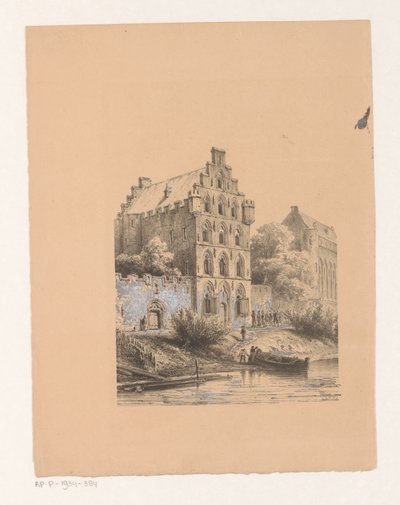 Hus langs vannet Hus av adelsmenn av Cornelis Springer
