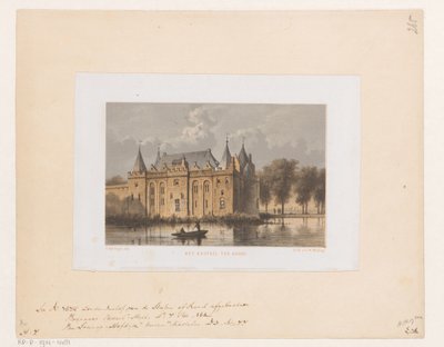 Slottet i Gouda Slott ter Goude (tittel på objekt) av Cornelis Springer