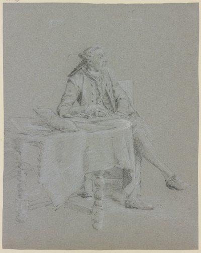 Kavalér sittende ved bordet av Cornelis Troost