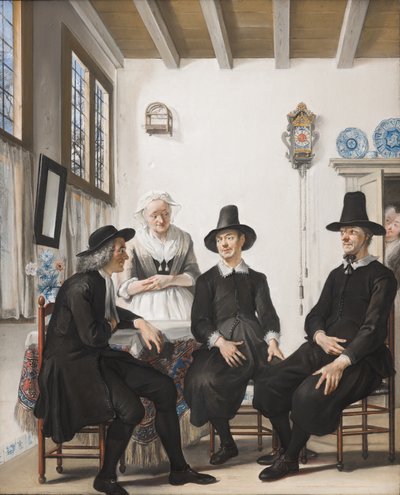 Saartje Jans blir bedt om hennes hånd i ekteskapet, 1738 av Cornelis Troost