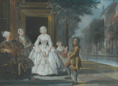 Orgelkvernen, 1743 av Cornelis Troost