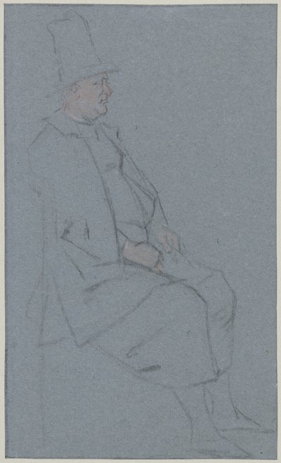 Sittende kvakksalver, profil til høyre av Cornelis Troost