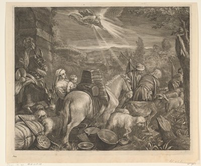 Abraham forlater Haran Chelations (serietittel) av Cornelis Visscher (II)