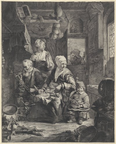 pannekakemaker av Cornelis Visscher (II)