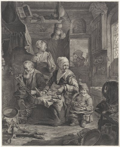 pannekakemaker av Cornelis Visscher (II)