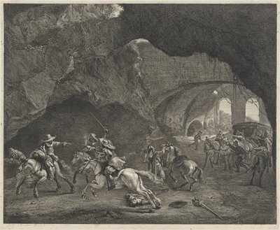 Skudd under et ran av Cornelis Visscher (II)