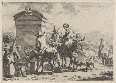 hvilested Landskap (serietittel) av Cornelis Visscher (II)