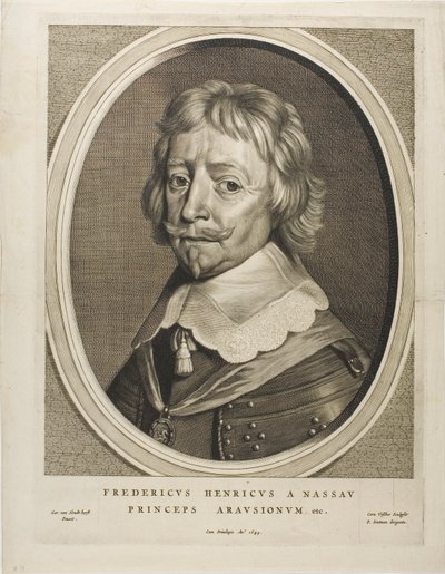 Fredrik Henrik, prins av Oranien, fra Ni portretter av Cornelis Visscher