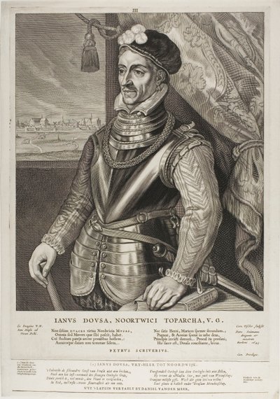 Jan van der Does, plate 3 fra Quatuor Personae av Cornelis Visscher