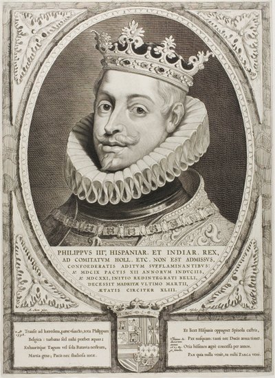 Filip III, konge av Spania, fra prinsene av Holland, Sjælland og Friesland av Cornelis Visscher