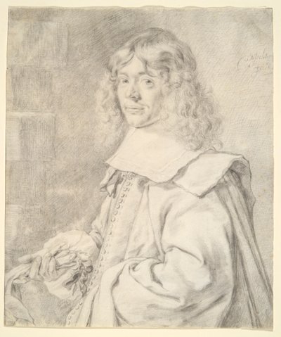 Portrett av en ung mann av Cornelis Visscher