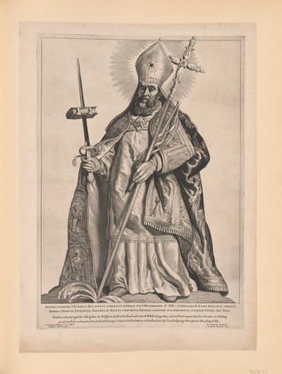 Sankt Bonifatius, fra Hellige i Nord- og Sør-Nederland av Cornelis Visscher