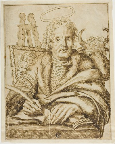 Saint Luke av Cornelis Visscher