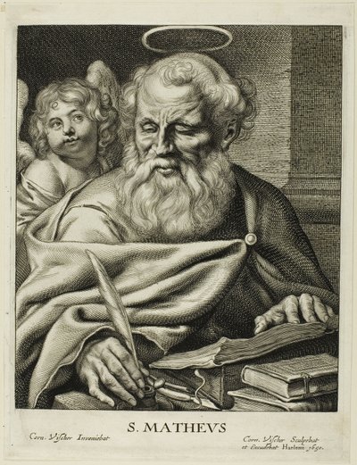 Saint Matteus av Cornelis Visscher