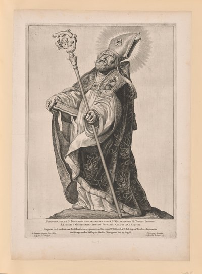 Sankt Willebrord, fra Hellige i Nord- og Sør-Nederland av Cornelis Visscher