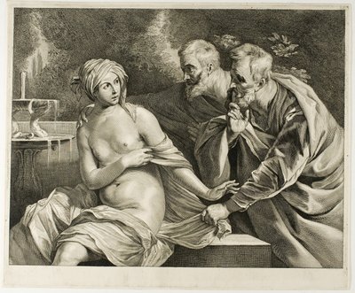 Susanna og de eldste, fra Cabinet Reynst av Cornelis Visscher