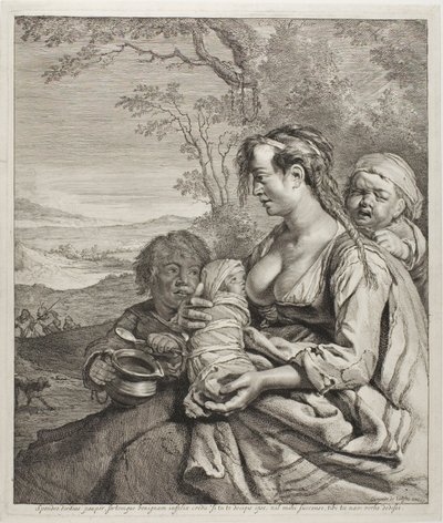 Den bohemske kvinnen av Cornelis Visscher