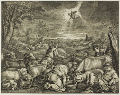 Abrahams avreise til Sichem, fra kabinettet Reynst av Cornelis Visscher