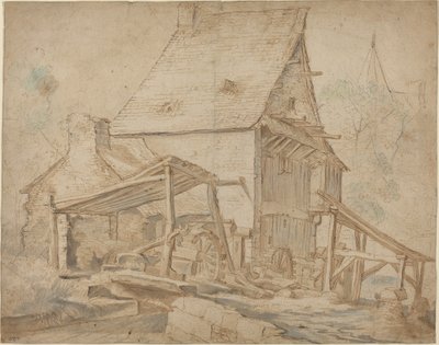 En gammel vannmølle av Cornelis Willaerts