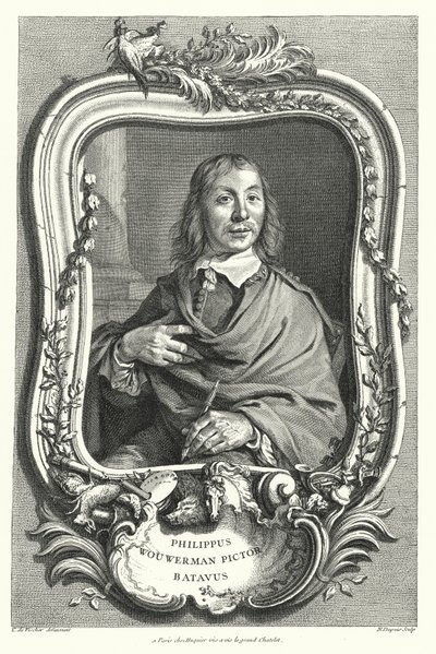 Philips Wouwerman , nederlandsk maler av Cornelis after Visscher