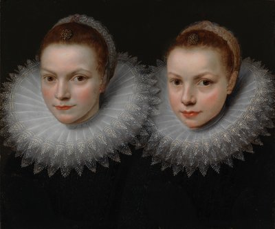 To søstre, ca. 1610–1615 (olje på kobber) av Cornelis de (attr. to) Vos
