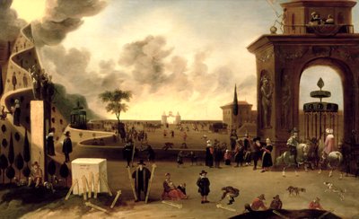 Den smale porten til himmelen og den brede porten til helvete av Cornelis de Bie