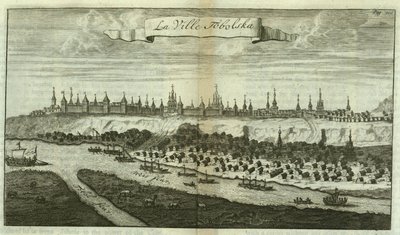 Tobolsk Fra: Reiser til Muscovy, 1711 av Cornelis de Bruijn