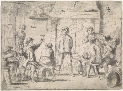 Bønder på gjestgiveri Sjangerscener (serietittel) av Cornelis de Wael