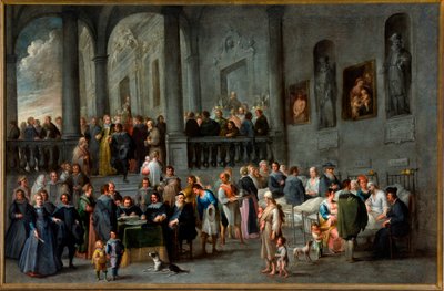 Syklus av de syv verkene av korporal barmhjertighet: Å besøke de syke av Cornelis de Wael