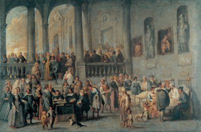 To Visit the Sick av Wael, Cornelis, av (1592-1667). Olje på lerret, størrelse: 99x152, ca. 1640, Strada Nuova-museet, Genova av Cornelis de Wael