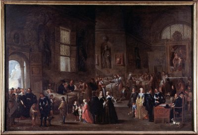 Barmhjertighetsverk: å besøke de syke av Cornelis de Wael