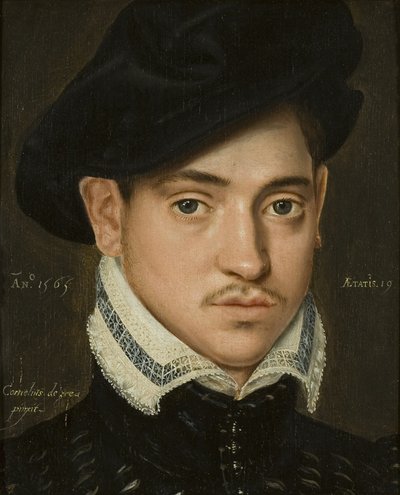Portrett av en ung mann av Cornelis de Zeeu
