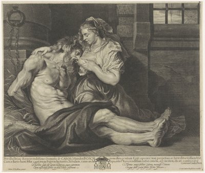Cimon in Pero (Roman Caritas) av Cornelis van Caukercken