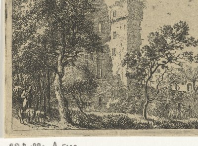 Ruinene av slottet de Haar av Cornelis van Hardenbergh
