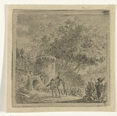 Soldater ved en port av Cornelis van Hardenbergh