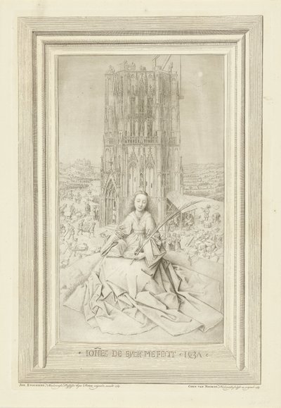 Den hellige Barbara av Cornelis van Noorde