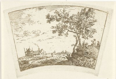 Landskap med gård av Cornelis van Noorde