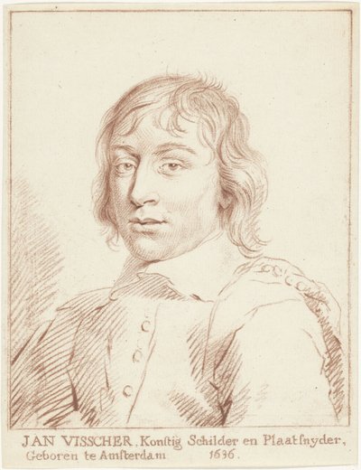 Portrett av Jan de Visscher av Cornelis van Noorde